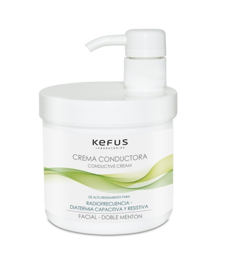 Crema Conductora Radiofrecuencia Facial Doble Mentón Kefus (500 ml)