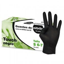 Guantes Nitrilo Negro (100 uds.) -L