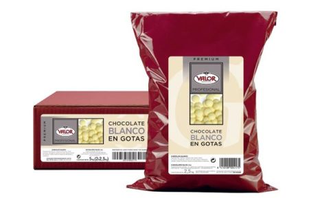 Cobertura premium de gotas de chocolate blanco