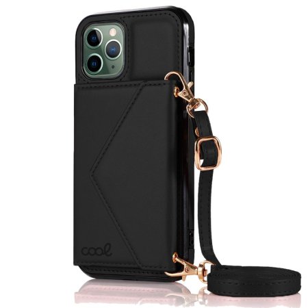 Carcasa COOL para iPhone 11 Pro Max Colgante Wallet Negro