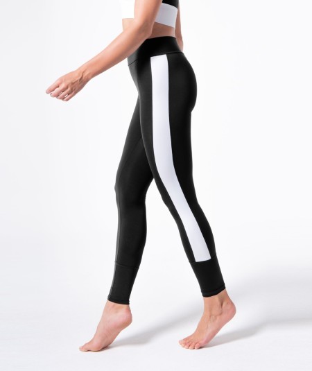 Leggings deportivo, Vernazza-NEGRO-BLANCO-S/M (34-38)