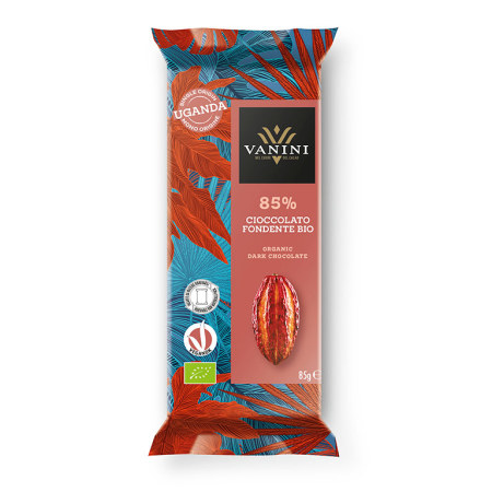 Tableta chocolate negro ecológico 85% Uganda | Vanini 85gr.