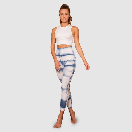 Legging reafirmante con fibra Emana, Tie Dye-Azul-L (42-44)