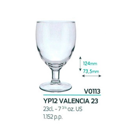 Copa Valencia 23cl Tensionado