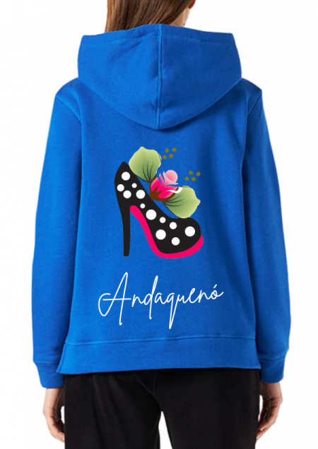 Hoodie Azul Unisex ANDAQUENO - Ref: 13592