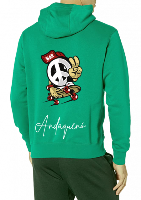 Hoodie Verde Unisex ANDAQUENO - Ref: 13809