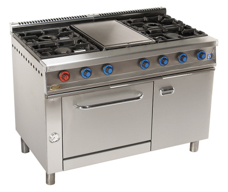 Cocina de gas industrial SERIE 750 CM 814 HP