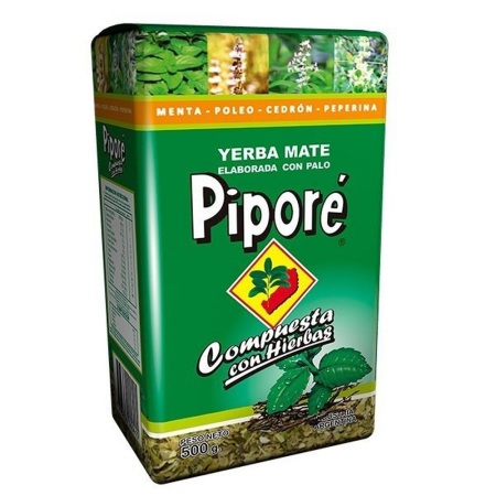 Yerba Mate Piporé Compuesta (menta, poleo, cedrón y peperina) 500gr