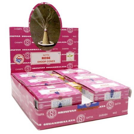 12 packs Conos de Incienso Nag Champa - Rosa