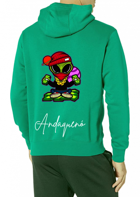 Hoodie Verde Unisex ANDAQUENO - Ref: 13830