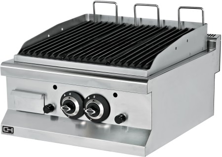 Barbacoa a gas piedra volcánica sobremesa 13 kW 600x635x285h mm EMP6LG020 Línea 600 Estambul