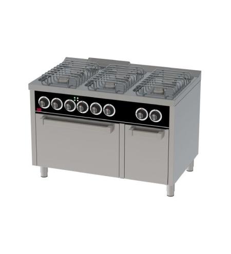 Cocina a Gas 6 Fuegos con Horno Electrico EC 1200x750