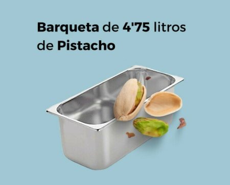 Barqueta 4,75 litros pistacho