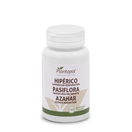 Hiperico + Pasiflora+ Azahar. 100Cáp de 500Mg. - Plantapol