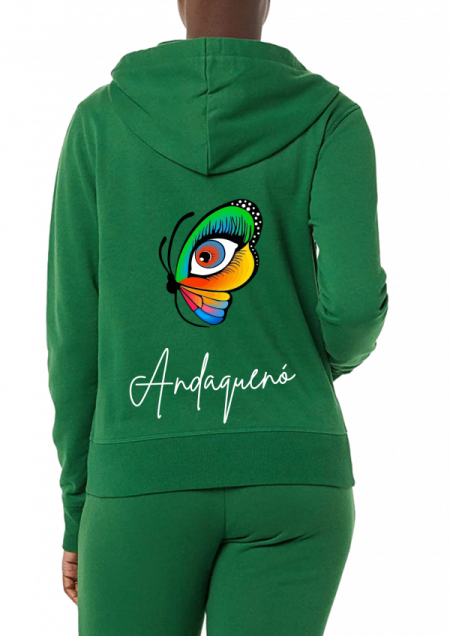 Hoodie Verde Unisex ANDAQUENO - Ref: 13535