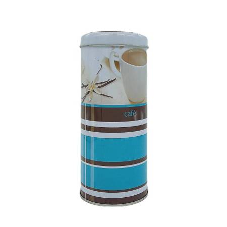 Lata Redonda Flor Azul, 150Gr