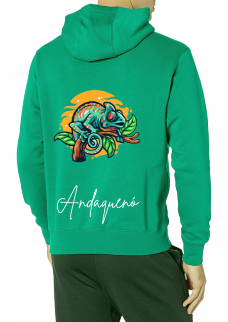 Hoodie Verde Unisex ANDAQUENO - Ref: 13844