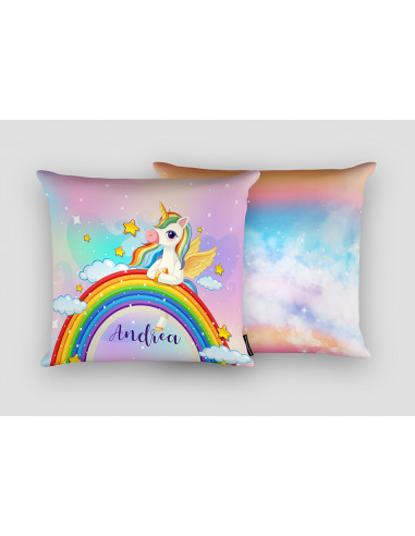 Cojín Unicornio Nombre Personalizado