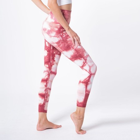 Legging reafirmante con fibra Emana, Tie Dye-MARSALA-S (34-36)