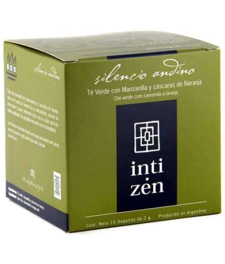 Té Inti Zen Silencio Andino (Té verde con manzanilla y naranja)