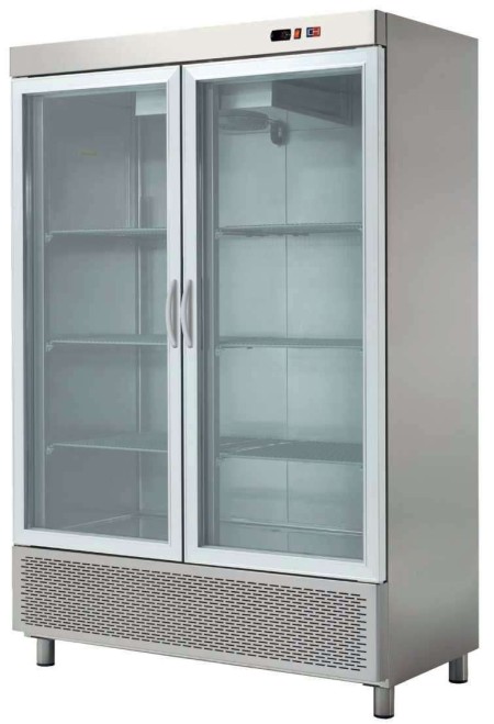 Armario Snack Refrigerado 2 Puertas de Cristal Fondo 726 de 1388 x726 x2067h mm CORDOBA ARCH-1202V