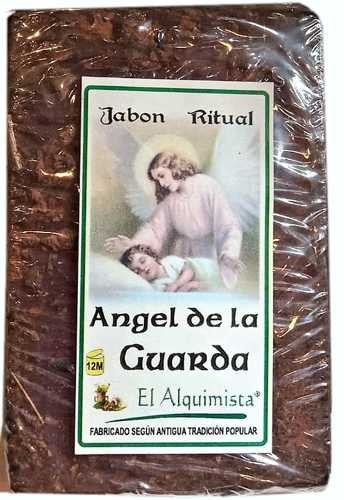 JABON ANGEL DE LA GUARDA con hierbas y aceites hecho a mano 100g.