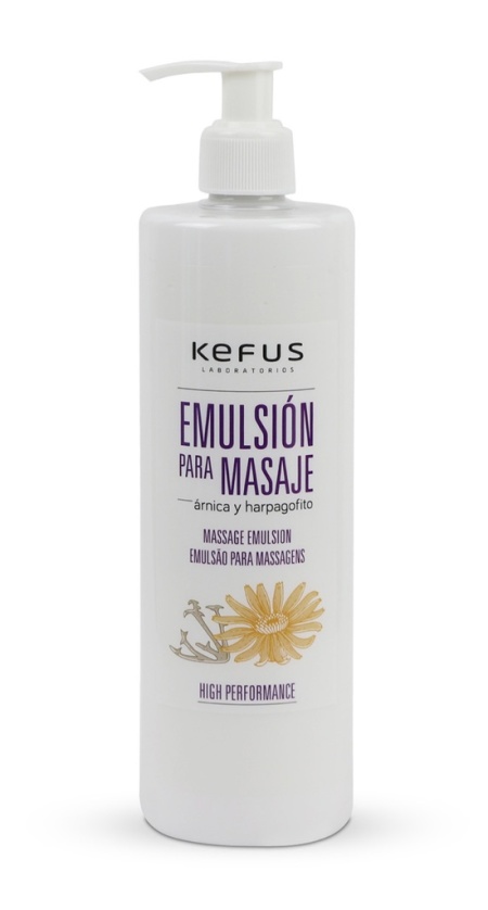 Emulsión para Masaje Profesional Árnica y Harpagofito Kefus (500 ml)