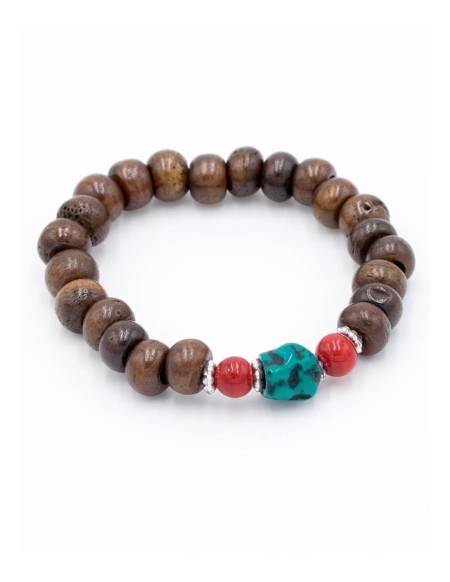 Pulsera de Hueso Marron - SPU00139