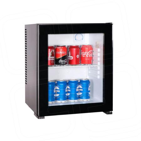 Minibar Termo Absorción cristal; 40L, color negro