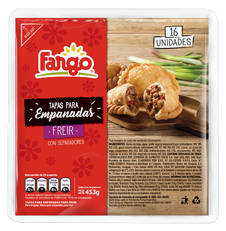 Discos de Empanadas de Freír Mediana Fargo 453gr 16und 11 cm