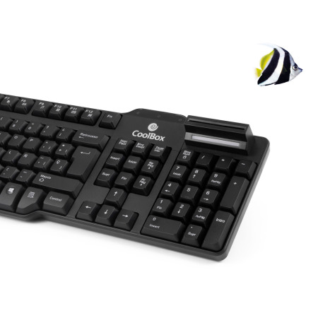 Teclado USB con lector DNIe integrado