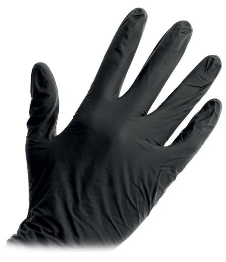 Guantes de Nitrilo (color negro)