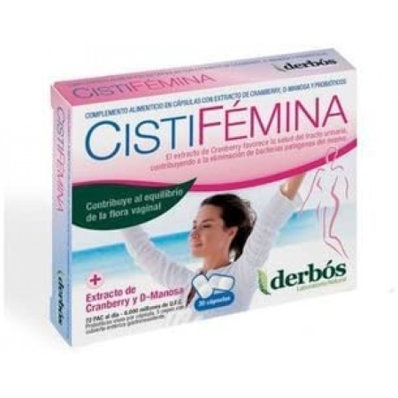 Cistifemina 30 Cap. (Cuidados Zona Intima) Extracto de Cranberry y D-Manosa