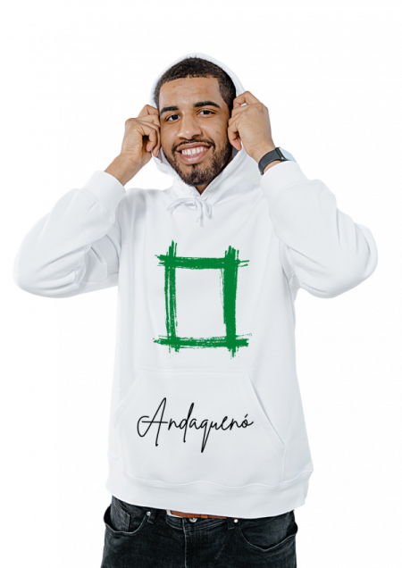 Hoodie Blanco Unisex ANDAQUENO - Ref: 12637