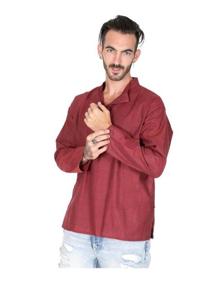 Camisa lisa Cuello Mao - HCA00014