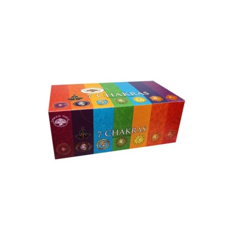 12 packs Incienso Green Tree - 7 Chakras