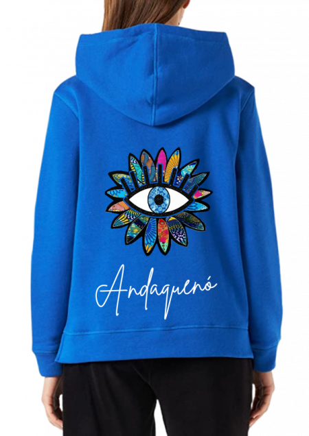 Hoodie Azul Unisex ANDAQUENO - Ref: 13627