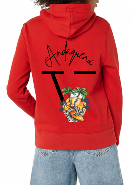 Hoodie Rojo Unisex ANDAQUENO - Ref: 6757