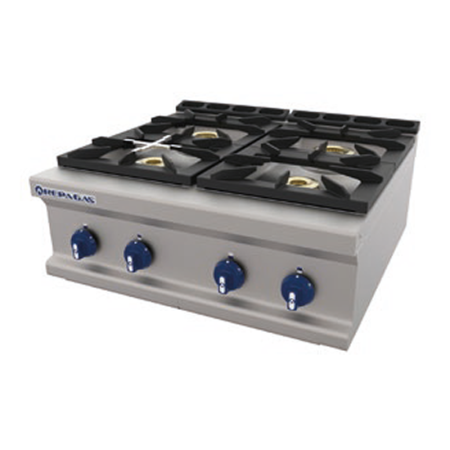 Cocinas a gas Serie 750 Gama modular y puente – REPAGAS - CG-740/M