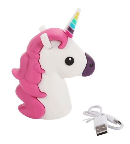 POWER BANK UNICORNIO 1200 mha EN CAJA DE REGALO