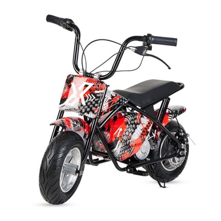 Mini moto eléctrica infantil en varios colores, incluye1 par de ruedines