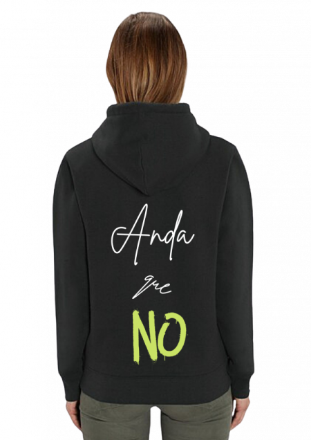 Hoodie Negro Unisex ANDAQUENO - Ref: 14083