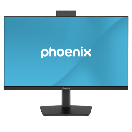 Monitor phoenix visión 24 pro 23.8pulgadas full hd panel ips webcam integrada abatible hdmi + dp altavoces integrados