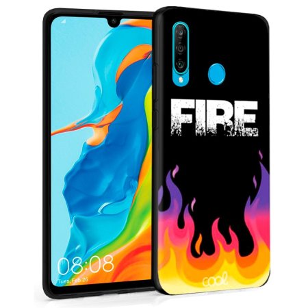 Carcasa COOL para Huawei P30 Lite Dibujos Fire