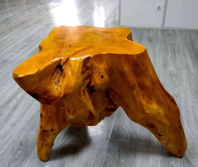 Mesa de Té y Taburete de Madera Natural SF-S-13