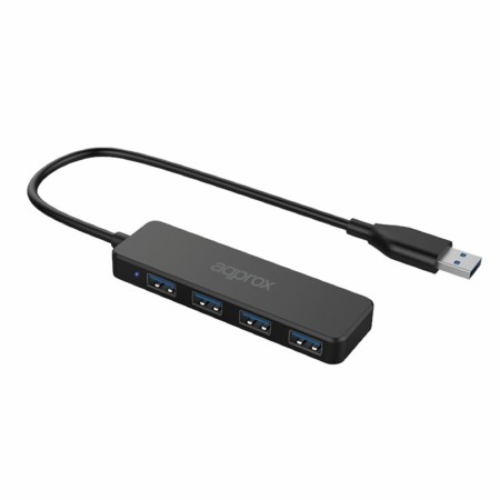 Hub usb 3.0 approx appc49 4 x usb 3.0 - macho - hembra - negro