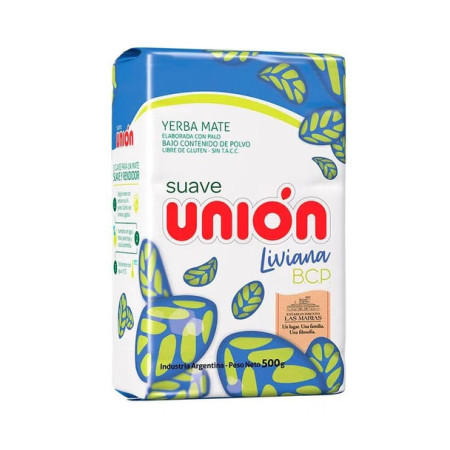 Yerba Mate Union Baja en Polvo (Liviana) 500 Grs