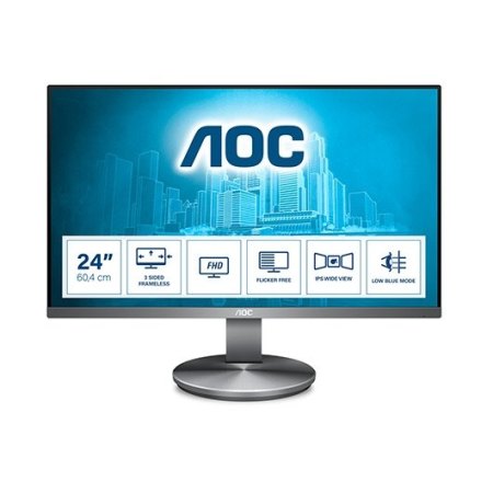 Monitor led 23.8pulgadas aoc i2490vxq - bt ips - fhd - hdmi - dp - vga - 60hz - 4ms - vesa