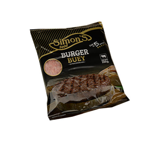 Burger Meat Buey Y Vaca 200 Grs Simons