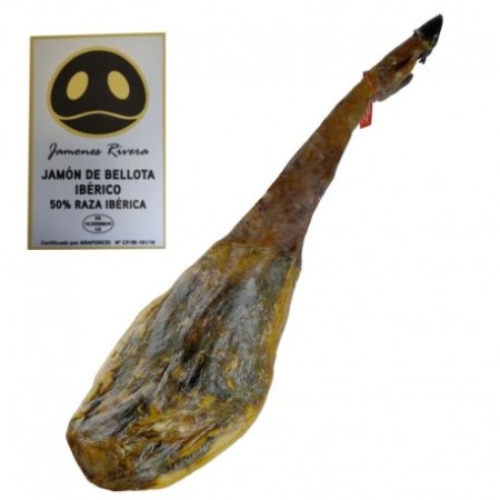 Jamón de Bellota Ibérico 50% raza Ibérica Rivera Selección